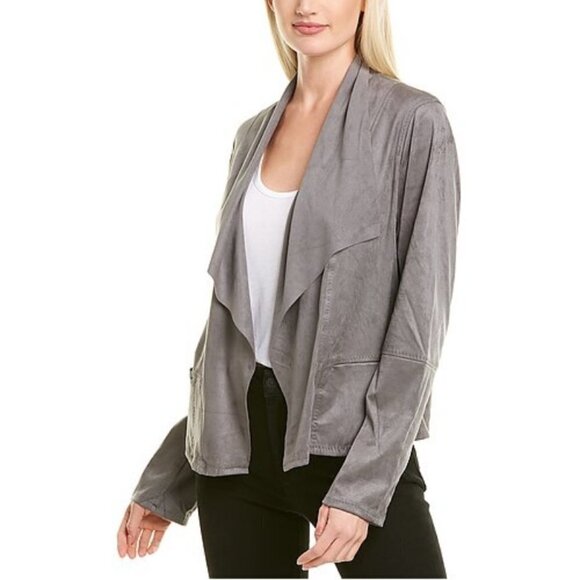 💕MAX STUDIO💕 Faux Suede Drape Front Jacket NWT - Picture 7 of 15